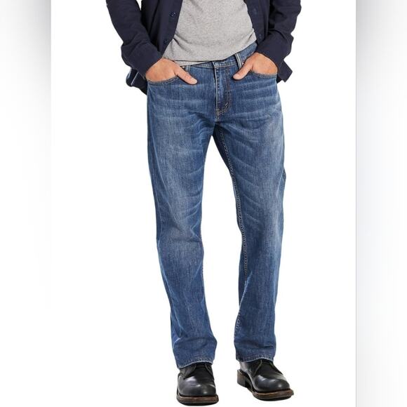 Levi's 559 Relaxed Straight-Leg Denim Jeans in Classic Blue Mens W30 L32 - Picture 1 of 7